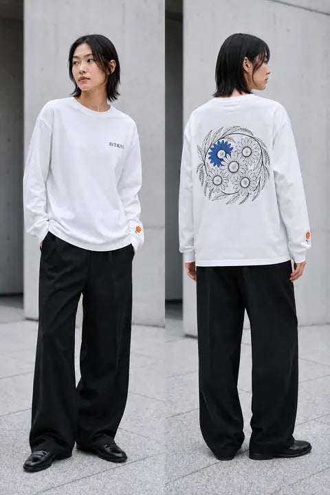 Long Tee White 166 CM SIZE M