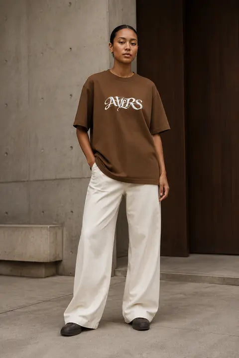 Logo Tee BROWN / 181 CM / XL
