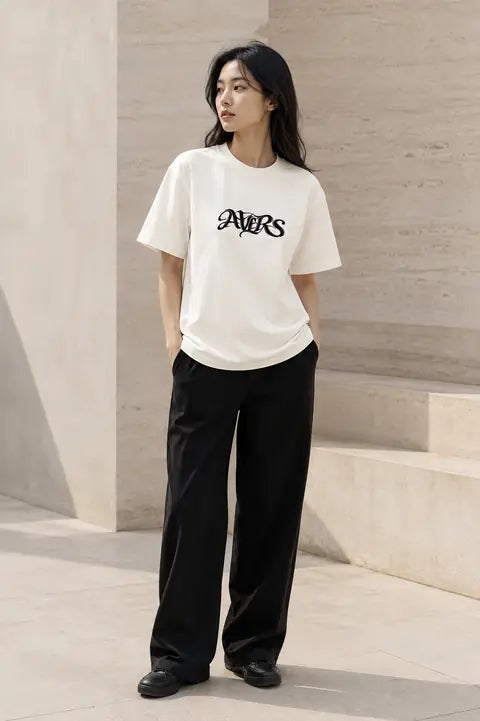 Logo Tee WHITE / 166 CM / M