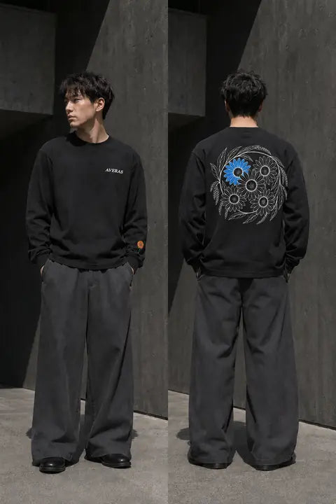 Long Tee Black 178 CM SIZE L